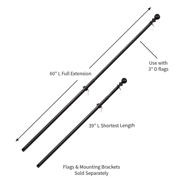 Arlmont & Co. Telescoping Flagpole & Reviews Wayfair
